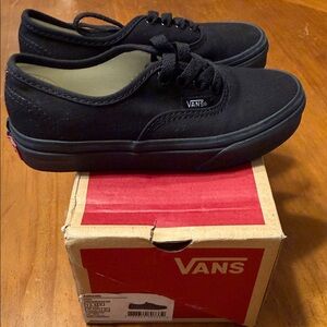 Vans All-Black Canvas Shoes